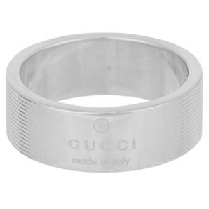 ◆GUCCI グッチ◆ リング 指輪 12号 アクセサリー メンズ レディース アウトレット ホワイト シルバー 送料無料 163179-J8400 8106/13