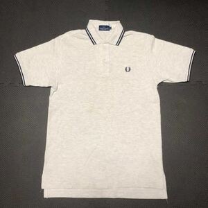 FRED PERRY フレッドペリー 半袖 ポロシャツ S グレー