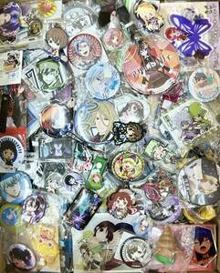 [100 start!! anime goods set sale ]700 piece and more ak Star k key rubber strap can badge etc. large amount 120 size ×1