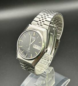 [A]時計(サ60)★[[WH-11502]]★SEIKO(セイコー)★7123-7010★TYPE Ⅱ★ブラック・デイデイト★稼働品★