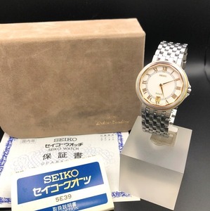 [A]時計(サ80)★[[WH-11677]]★SEIKO(セイコー)★5E39-5A00★DOLCE コンビ ローマ★