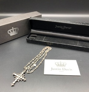  accessory (sa80)*[[BJ-528]]*JUSTIN DAVIS( Justin Davis )* necklace * Cross rhinestone SV925*