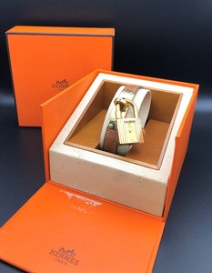 [A]時計(サ60)★[[WH-11635]]★HERMES(エルメス)★ケリー ブレスウォッチ★稼働品(電池交換済)★