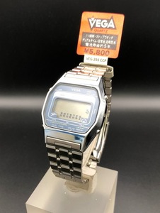 [A] clock (sa60)*[[WH-11654]]*VEGA( Vega )*9468-390971*DUAL TIME digital * dead stock *