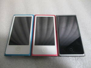 送料600円　アップル Apple iPod nano A1446A ジャンク 3台セット