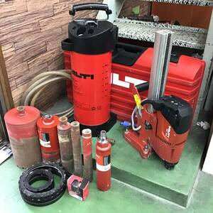 ※説明必読※【店頭受取り限定】HILTI ヒルティ コアドリル DD120 給水タンク コアビットセット X-Change モジュール付き