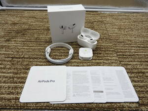 Apple アップル◆ワイヤレスイヤホン AirPods Pro MLWK3J/A エアポッズプロ ノイズキャンセリング 付属完備◆中古美品「管理№CA7607」