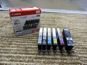 CANON Canon * оригинальный чернильный картридж BCI-351XL+350XL 6 цвет мульти- упаковка временные ограничения 2025 год 6 месяц * б/у не использовался товар [ управление NCA7725]