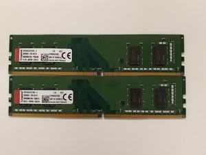 L0527-05　PCメモリ2個セット　Kingston　 PC4-19200(DDR4-2400)　CBD24D4U7S1ME4　4GB×2　計8GB