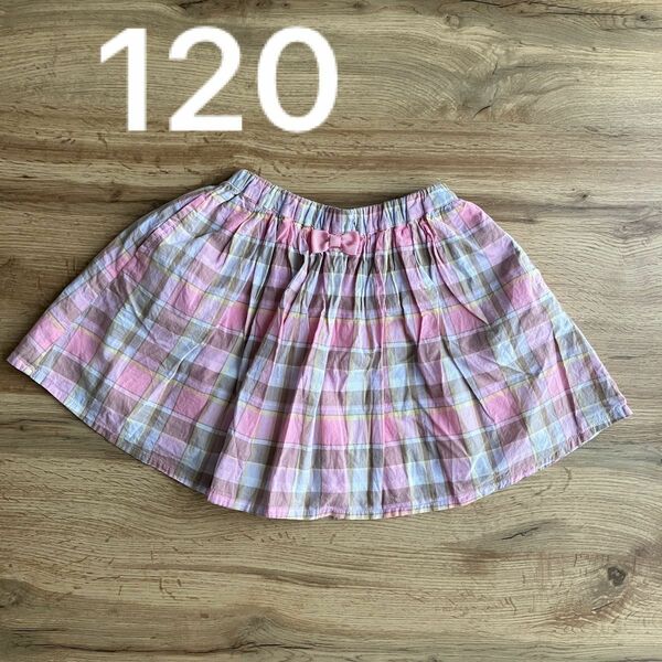 120サイズ　インナーパンツ付きスカート スカパン 女の子 キッズ