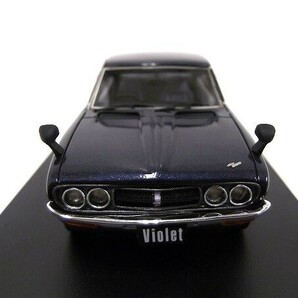 Hi-Story/ハイストーリー 1/43 NISSAN/日産 VIOLET/バイオレット HARDTOP 1600 SSS 1973 HS152BL ダークブルーメタリック/60サイズの画像3