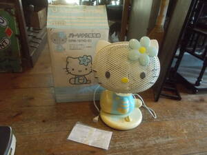  retro HELLO KITTYki tea Chan personal electric fan yawing * operation OK in box storage goods 