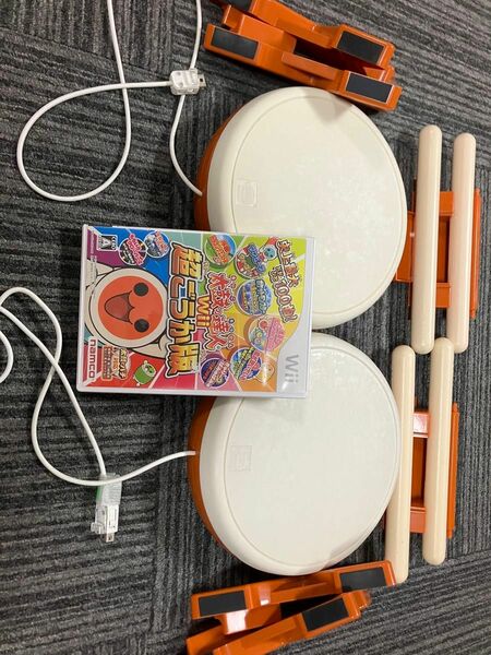 綺麗め　太鼓の達人Wii タタコン2個セット♪ソフト付！