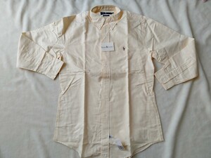 ポロ ラルフローレン デッドストック シャツ ヴィンテージ オックスフォードシャツ 長袖 ストライプ Dead stock POLO RALPH LAUREN 90s 黄