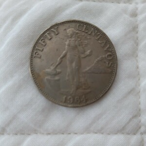 フィリピン 1964年50CENTAVOS アンティーク硬貨 