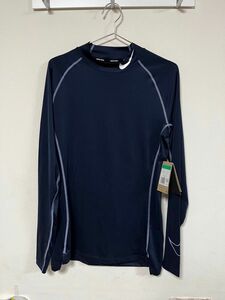 NIKE コンプレッションシャツ メンズ プロ Dri-FIT モックネック ネイビー トレーニングシャツ