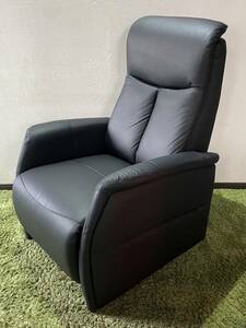 @ beautiful goods */NITORI/nitoli/ electric reclining sofa / personal chair -/1P/1 person for / one seater ./CONFE-LT/ navy blue fe/ leather / leather / black / black /0406i