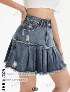 SHEIN デニムスカート ミニスカート