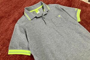 超美品 adidas GOLF/アディダスゴルフ 大きめ 半袖 ポロシャツ トップス ジャケット ゴルフウェアロゴ刺繍 LL