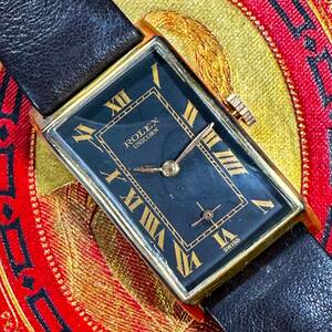 [ Rolex Unicorn rek tongue gyula-]ROLEX 1930 period * antique wristwatch men's *IWC Omega Hermes Piaget liking also *977