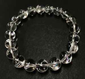 [ super rare ] natural Rainbow quartz 10mm bracele all sphere rainbow entering transparent feeling eminent one jpy ~