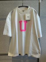 新品 3 blurhms ROOTSTOCK for ADAM ET ROPE' Classic Tee S/S USAFE Print BIG ブラームス ルーツストック 別注 Tシャツ 白 ピンク 半袖_画像3