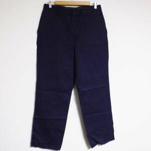 ▲チビタグ Dickies コットン100 ネイビー W34 USA製 タロン 70s 80s ディッキーズ アメリカ製 紺 90s スケーター ハーレー チョッパー