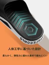 サンダル メンズ スポーツサンダル 軽量 ファッションサンダル 黒色 新品 送料無料 27.0〜27.5_画像2