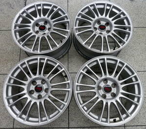 ●●2405-BM3LL SUBARU スバル STI 純正オプション BBS RV739 鍛造 8.5J 18in +55 シルバー 4本set GVB GVF GRB インプレッサ レヴォーグ等