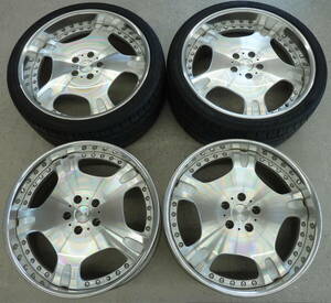 ●●2405-64LL スーパースター LEON HARDIRITT BEIL レオンハルト バイル 9J 10J 21in PCD120 4本set LEXUS レクサス LS LS460 LS600