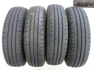 ●●2405-27LL ハンコック Hankook VanTRa LT 2021年製 155/80R14 LT 88/86N 8~9分山 バリ山！ 4本set プロボックス サクシード