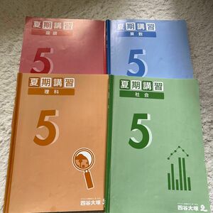 5年生　夏期講習　 四谷大塚 予習シリーズ 中学受験 テキスト