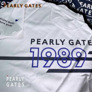 本物 新品 40984135 PEARLY GATESパーリーゲイツ/ 5(L)超人気 ベア鹿の子 ストレッチ モックネック 半袖カットソー サラサラ着心地 日本製