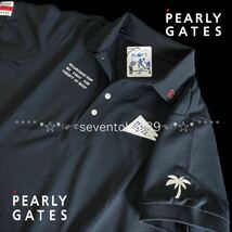 新入荷 本物 新品 41089195 PEARLY GATESパーリーゲイツ/5(L)超人気 ハイブリッド鹿の子 ストレッチ半袖ポロシャツ クーリング 紫外線遮蔽_画像2