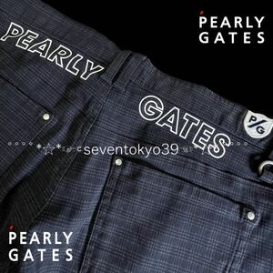  new arrival genuine article new goods 41087185 PEARLY GATES Pearly Gates /5(L) super popular Toriko chin pants Newtype power type stretch Silhouette guarantee .