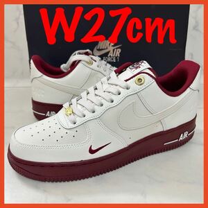 ★送料無料★【新品】W27cm Nike Air Force 1 Low SEナイキ エアフォース ロー 40th アニバーサリー セイル チームレッド ホワイト 白 赤