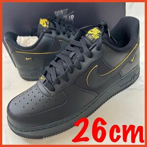 ★送料無料★【新品】Nike Air Force 1 Low Black/University Gold ナイキ エアフォース1 ロー ブラック ユニバーシティゴールド 26cm