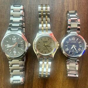 ★CITIZEN ATTESA Eco-Drive E010-K000025 ★シチズン EXCELA Eco-Drive 8511-A05206 ★シチズン XC Eco-Drive H240-T019072 