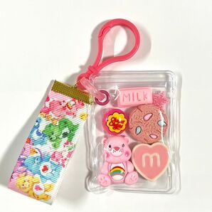 キャンディバッグ キーホルダー くま ピンク