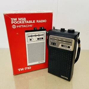 HITACHI TH-710 ポケットラジオ  i16580  受信◯ 60サイズ発送 の画像1