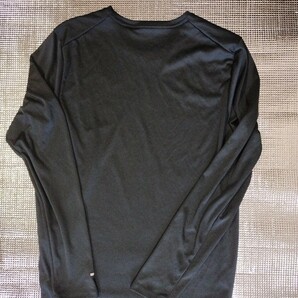 ナイキ Dri-FIT UV マイラー トップ DD4577-010 ランニング ロンT Tシャツ ランニングTシャツ ブラック ドライ メンズ L 長袖の画像2