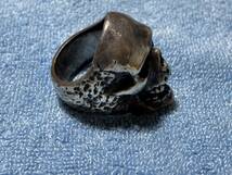 CRAZY PIG DESIGNS クレイジーピッグ　Plague Skull Ring スカルリング　疫病　18号_画像7