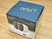 ◎美品・送料無料!アーロ/Arlo Pro 4 カメラ2台セット・Alexa 対応/Apple HomeKit対応・VMC4250P-100APS・無料シリコンカバー付属!_画像1