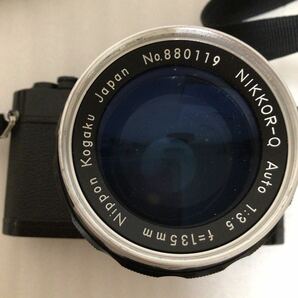 【61】★現状品★カメラ ニコン Nikon Nikomat EL フィルムカメラ レンズ NIKKOR-Q Auto 1:3.5 135mm NIKON の画像5