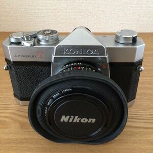 【67】★現状品★カメラ コニカ Konica AUTOREFLEX Tフィルムカメラ レンズ KONICA HEXANON AR 28mm F35