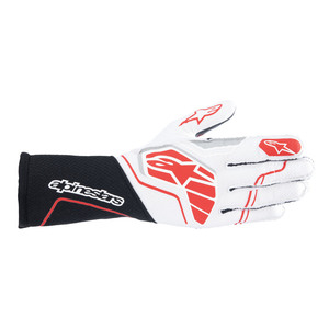 alpinestars(アルパインスターズ) レーシンググローブ TECH-1 ZX V4 GLOVE Sサイズ 123 BLACK WHITE RED [FIA8856-2018公認]