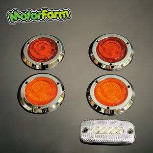 Motor Farm (モーターファーム) 汎用 LEDテールランプセット(S) メッキリング