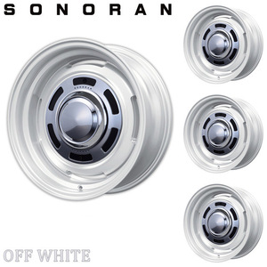 Motor Farm (モーターファーム) SONORAN (ソノーラ) 16x6.0J 5H/139.7　-5 オフホワイト ４本セット