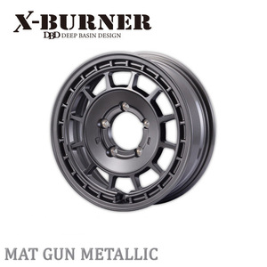 モーターファーム X-BURNER 16x5.5J 5H/139.7　+20 ガンメタリック (１本)