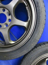 5次元 プロレーサー タイヤホイールセット 15インチ 4穴 PCD100 off+45 5j ハブ約73mm 165/50R15　ATR-Kおまけタイヤ　 5zigen _画像6